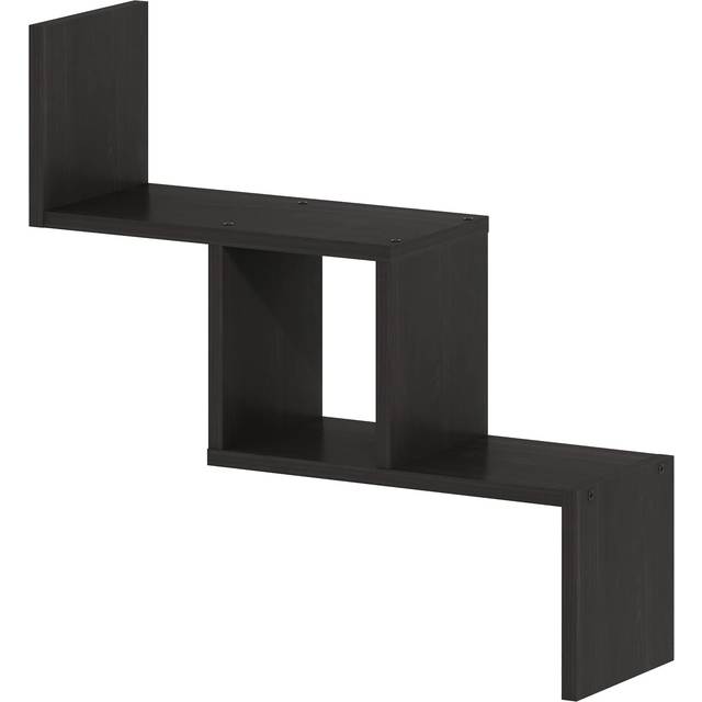 Furinno Rossi Wall Mount Floating Ladder Shelf  Espresso