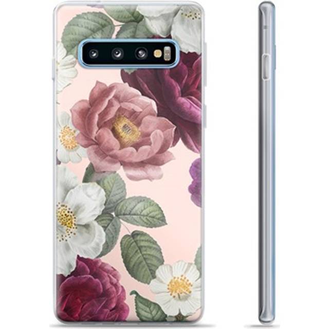 Samsung Galaxy S10+ TPU-Skal - Romantiska Blommor