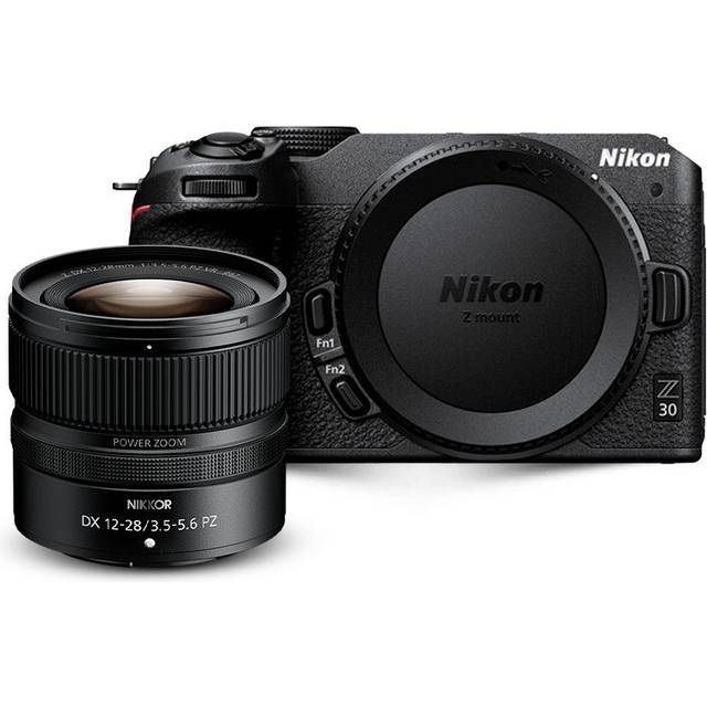 Nikon Z 30 Mirrorless Body Camera and NIKKOR Z DX 12 to 28mm f/3.5 to 5.6 PZ VR Camera Lens