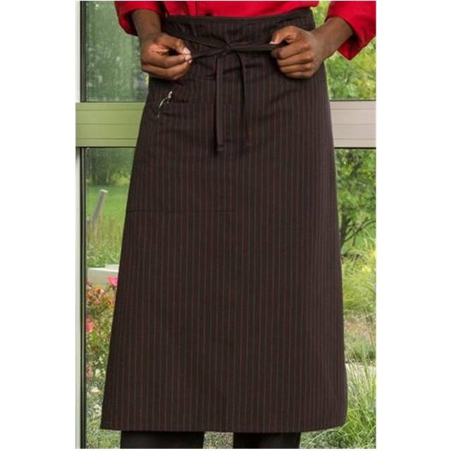 Black & White Pinstripe Bistro Apron