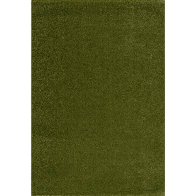 SANAT Matta med kort lugg vardagsrum – vanlig modern matta för sovrum, arbetsrum, kontor, hall, barnrum och kök – grön, 80 x 150 cm