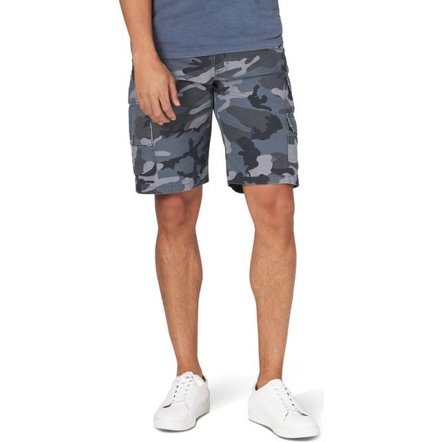 Wrangler Authentics Men's Stretch Twill Cargo Shorts  Turbulence Camo  36