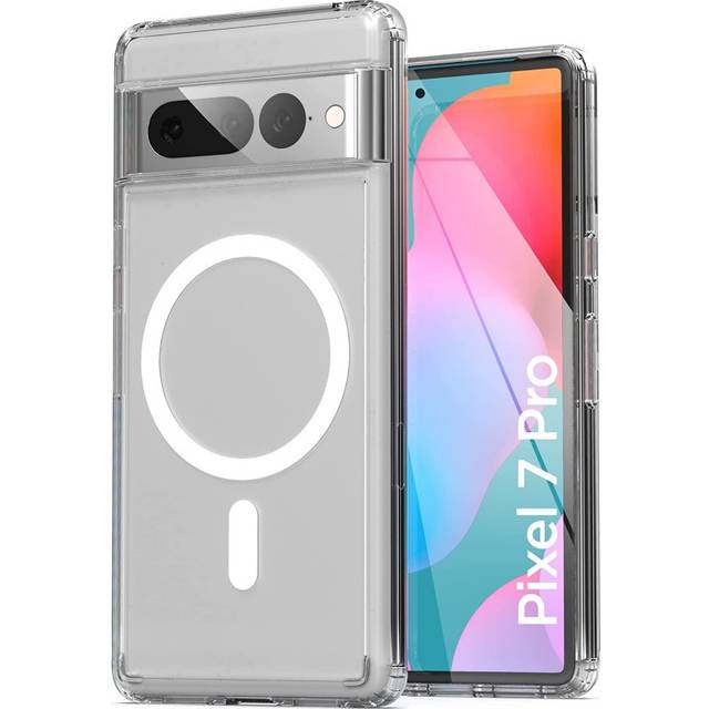 Google Pixel 7 Pro Transparent Stötdämpande Skal MagSafe-Kompatibelt