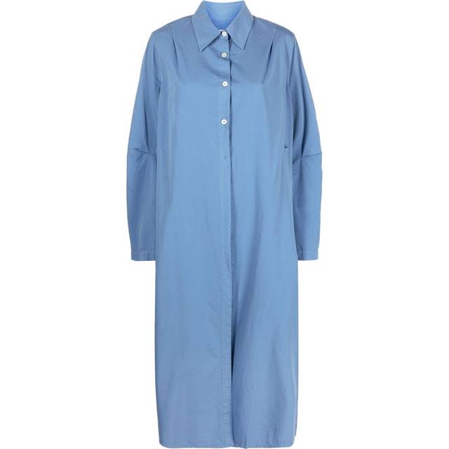 OUR LEGACY - Machine longline shirt dress - women - Cupro/Cotton - 36 - Blue