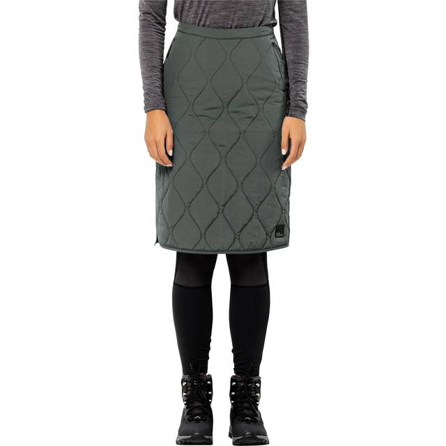Jack Wolfskin Winter skirt midi women Wandermood Skirt Women S slate green slate green