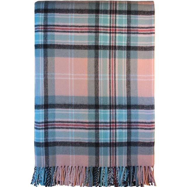 Modern Lambswool Warm and Soft Throw Blanket Princess Diana Rose Tartan Rug Sofa Blanket Plaid Travel Blanket
