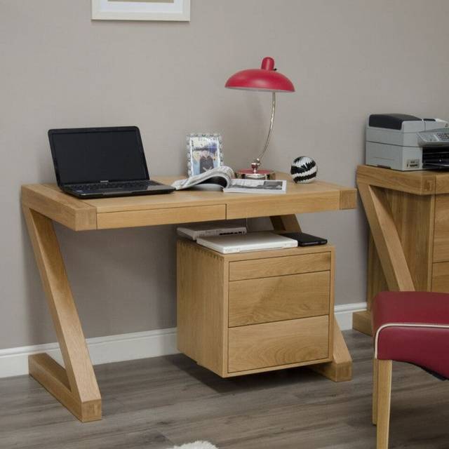 Z Shaped Small Computer Desk