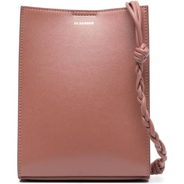Jil Sander - small Tangle leather crossbody bag - women - Calf Leather/Bovine Leather (top grain)/Ovine Leather (top grain) - One Size - Pink