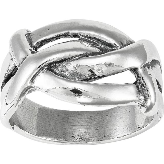 Silpada 'Believe it or Knot' Ring in Sterling Silver, Size 9 - White