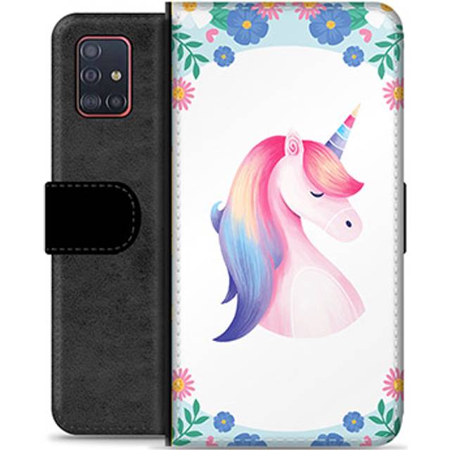 Samsung Galaxy A51 Premium Plånboksfodral - Enhörning