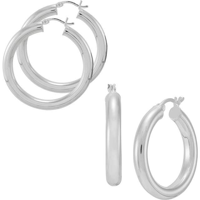 Silpada 'Back To The Origins' Earring Set in Sterling Silver - White