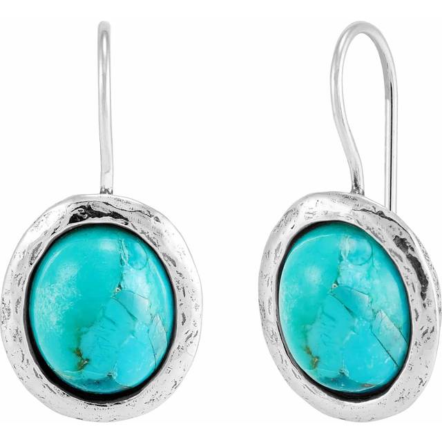 Silpada 'Blue Wave' Turquoise Drop Earrings in Sterling Silver - Teal
