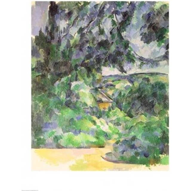 Blue Landscape Poster Print by Paul Cezanne - 24 x 36 in. - Large