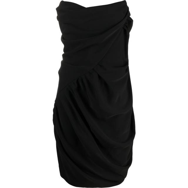 Vivienne Westwood - draped corset-bodice dress - women - Polyester - 40 - Black