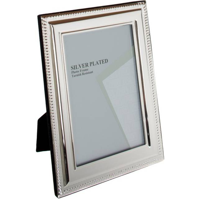 Unity 8 x 10-inch Bead Photo Frame, Silver Plated