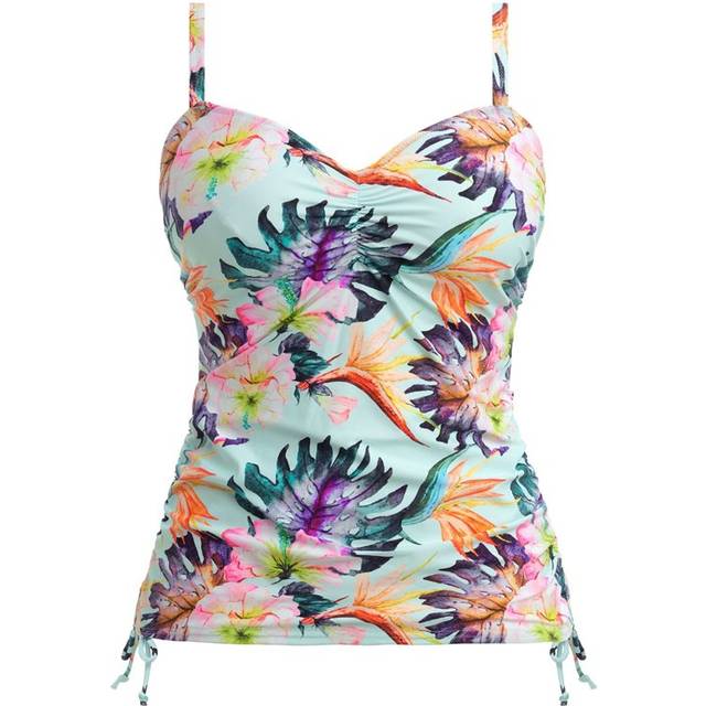 Mint Multi Paradiso Adjustable Side Tankini - Green (38E)