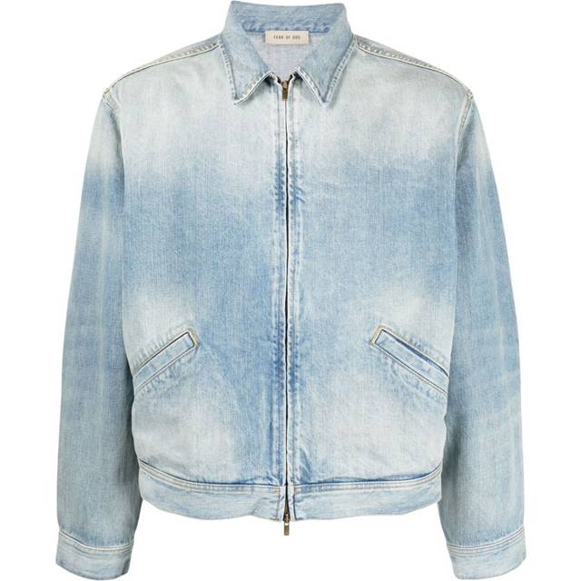 Fear Of God - denim zip-up bomber jacket - men - Cotton - L - Blue