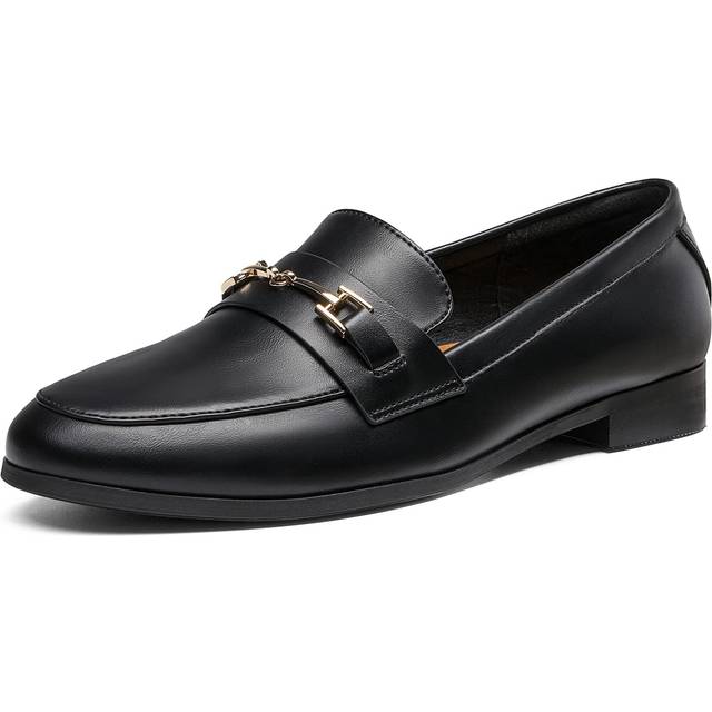 DREAM PAIRS Women's Loafers Leather Penny Loafers Fashion Comfortable