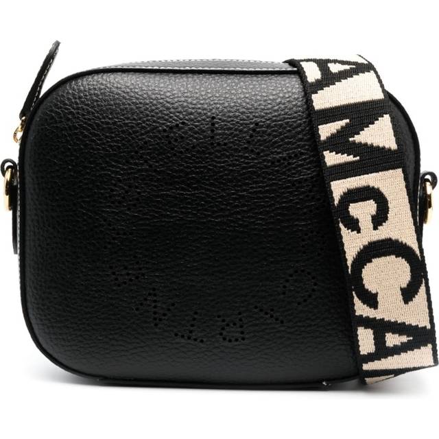 Stella McCartney - mini Stella Logo crossbody bag - women - Polyamide/Polyurethane - One Size - Black