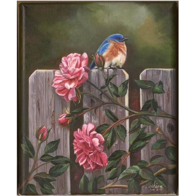 Blue Bird Poster Print by Shiva - 17 x 20 in.