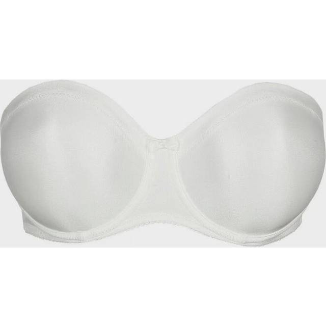 PrimaDonna Satin Non Padded Strapless Bra - Ivory - E 85