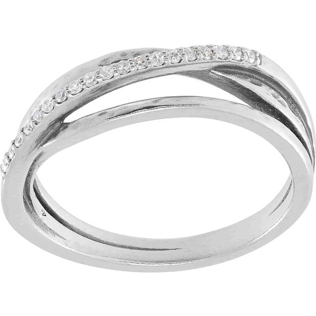 Silpada 'Grand Radiance' Sterling Silver Diamond Ring, Size 10 - White