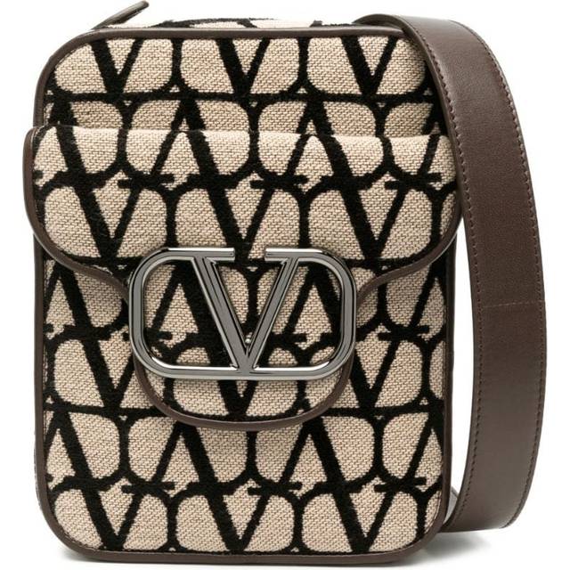 Valentino Garavani - Locò Toile Iconographe crossbody bag - women - Fabric/Calf Leather - One Size - Neutrals