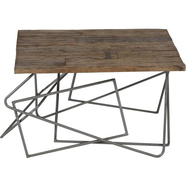 Industrial Style Metal & Wood  Designer Railway Sleeper Coffee Table
