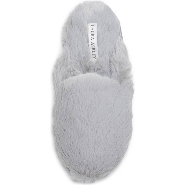 Laura Ashley Ladies All Over Plush W/Memory Foam Slippers