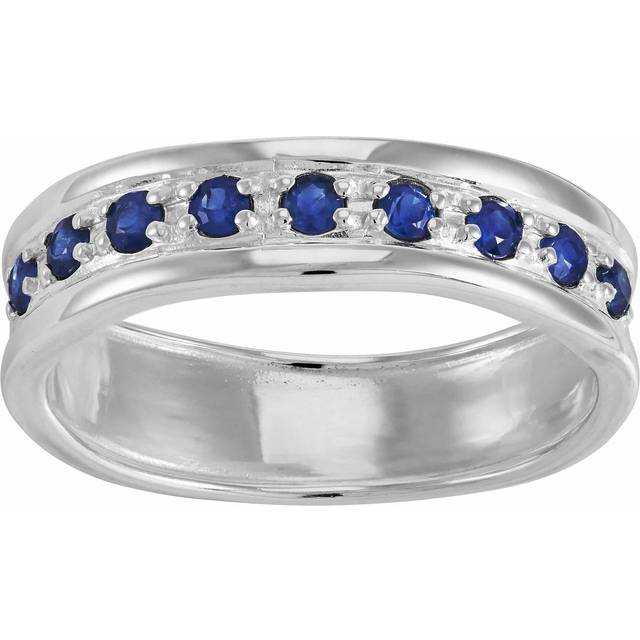 Silpada 'Blue Line' Sapphire Ring In Sterling Silver, Size 5