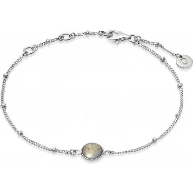 Labrodorite Healing Stone Bobble Silver Bracelet HBR1007_SLV