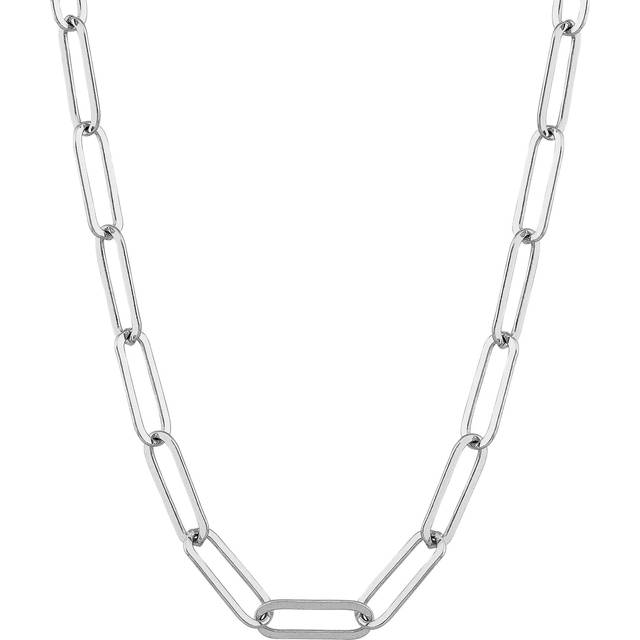 Silpada 'The Long Way' Chain Necklace in Sterling Silver, 20" + 2" - White