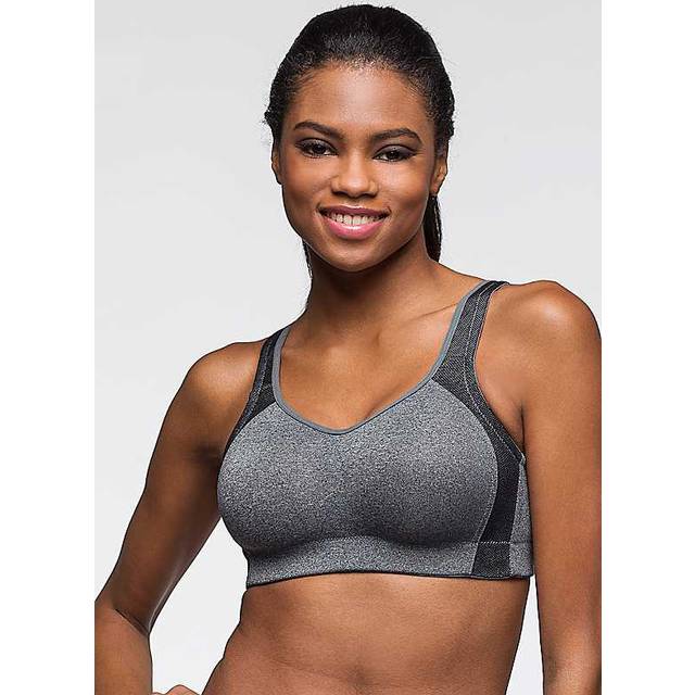 bonprix High Impact Sports Bra - Grey Marl