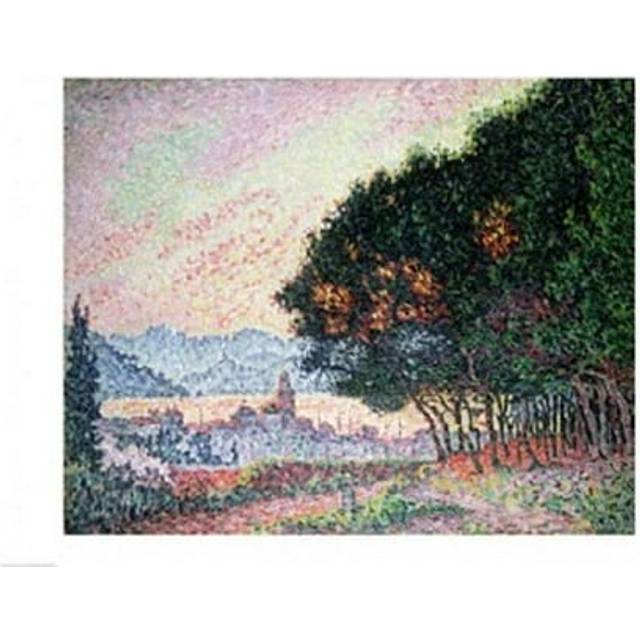 Forest Near St. Tropez 1902 Poster Print by Paul Signac - 24 x 18 in.