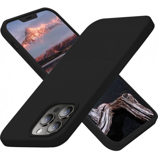 iPhone 11 Pro Max Gummibelagd Mattsvart Silikon Skal
