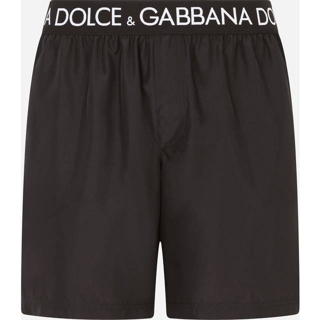 Dolce & Gabbana Nylon Badeshorts Strandtøj Mænd Sort