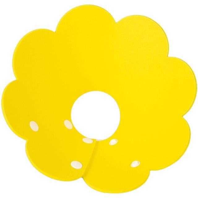 (Yellow) Multi Pet Dog Cat Elizabeth Protection Ring Neckline Bite Proof Collar Wound