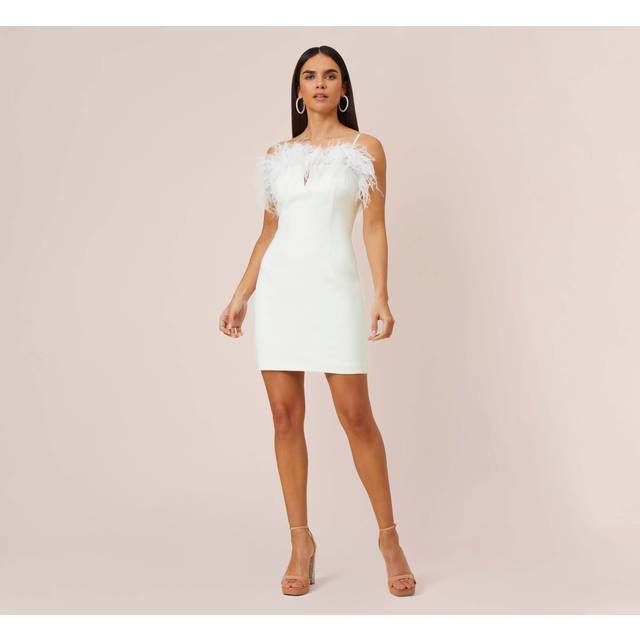 Aidan Mattox Stretch Crepe Mini Dress