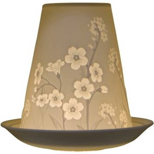 Nordic Lights Tea Light Candle Holder Shade Cone Dome & Plate Floral Flower