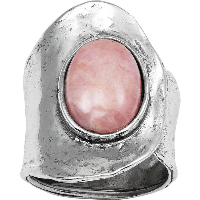 Silpada 'Strength And Grace' Rhodochrosite Ring In Sterling Silver - Pink