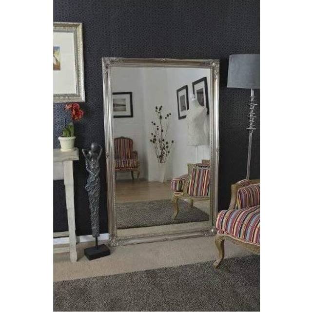 Large Silver Antique Ornate Design Big Wall Mirror New 5Ft6 X 3Ft6 167cm X 106cm