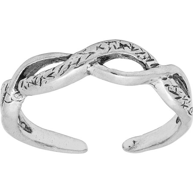 Silpada 'Braided' Toe Ring in Sterling Silver - White