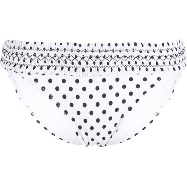 Tory Burch - polka-dot bikini bottom - women - Nylon/Lycra/Nylon/Lycra - S - White