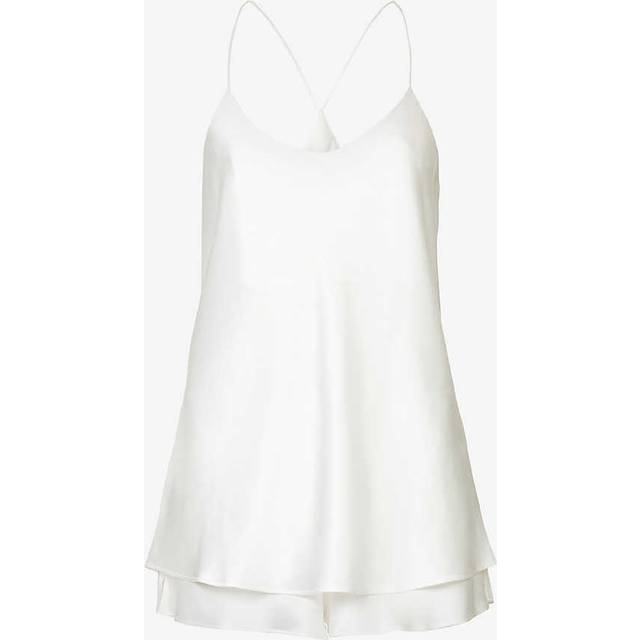 Olivia von Halle Silk Bella Pyjama Set - Ivory - XS