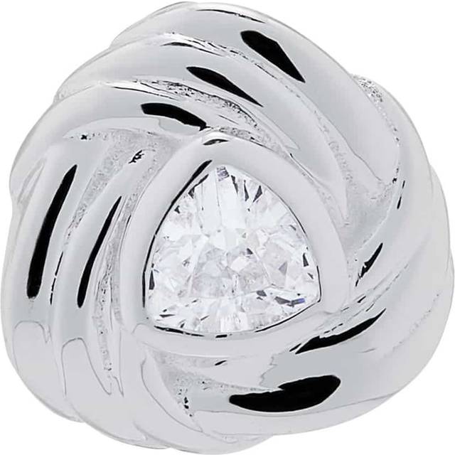 Silpada 'Better Together' Cubic Zirconia Single Stud Earring in Sterling Silver - White