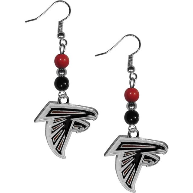 Siskiyou Sports NFL Siskiyou Sports Womens Atlanta Falcons Fan Bead Dangle Earrings One Size  black
