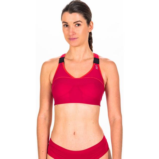 Top Strap Xback Sports Bra - Red - 36DD