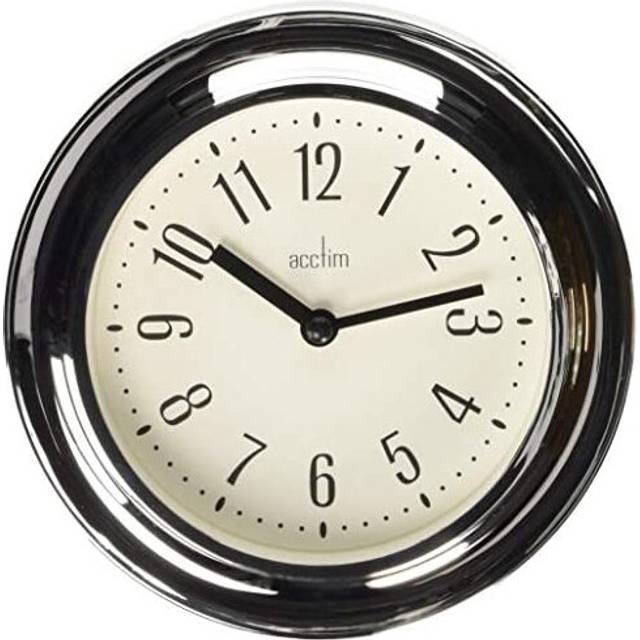 Acctim 21737 Riva Wall Clock, Chrome