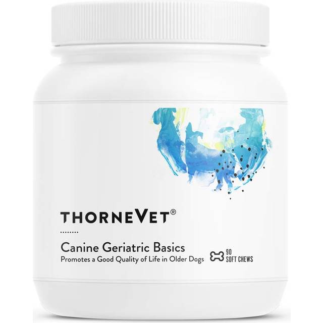 ThorneVet Canine Geriatric Basics Multivitamin Healthy Cognition Joints & Eyes For Older Dogs 90 Soft Chews