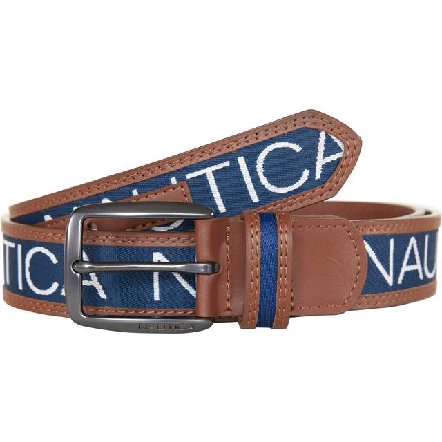 Logo Ribbon Leather Belt